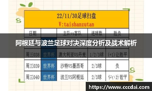 阿根廷与波兰足球对决深度分析及战术解析